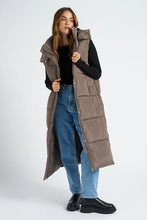Load image into Gallery viewer, MINK LONGLINE PUFFER GILET