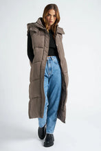 Load image into Gallery viewer, MINK LONGLINE PUFFER GILET