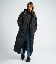 Load image into Gallery viewer, BLACK MAXI PUFFER COAT