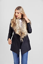 Load image into Gallery viewer, Faux Leather Long Biker Jacket