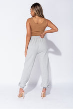 Load image into Gallery viewer, Grey Tie Waist Oversized Joggers