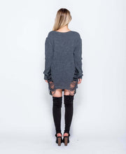 Load image into Gallery viewer, Knitted Long Sleeve One Size Long Jumper In 3 Colours