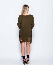 Load image into Gallery viewer, Knitted Long Sleeve One Size Long Jumper In 3 Colours