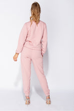 Load image into Gallery viewer, D'or Logo Print Sweatshirt and Joggers Lounge Set in Pink/Rose
