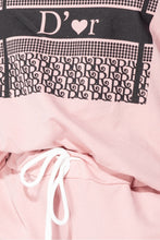 Load image into Gallery viewer, D'or Logo Print Sweatshirt and Joggers Lounge Set in Pink/Rose