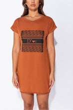 Load image into Gallery viewer, D'or Graphic T-shirt Dress