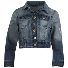 Load image into Gallery viewer, Cropped Denim Jacket