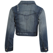 Load image into Gallery viewer, Cropped Denim Jacket