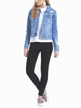 Load image into Gallery viewer, Felicity Studded Denim Jacket