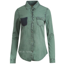 Load image into Gallery viewer, Long Sleeve Semi Fitted Denim Shirt