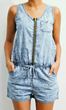 Load image into Gallery viewer, Denim Effect Play Suit