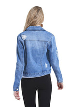 Load image into Gallery viewer, Felicity Studded Denim Jacket