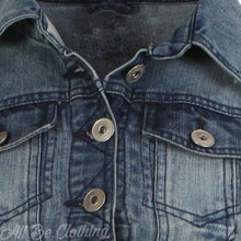 Load image into Gallery viewer, Cropped Denim Jacket