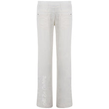Load image into Gallery viewer, Wide Leg Linen Trousers White