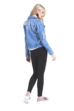 Load image into Gallery viewer, Felicity Studded Denim Jacket