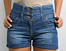 Load image into Gallery viewer, Denim High Waisted Hotpants