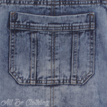 Load image into Gallery viewer, Emily Denim Stone Wash Shorts Dungarees