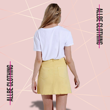 Load image into Gallery viewer, Denim Skirt In Yellow
