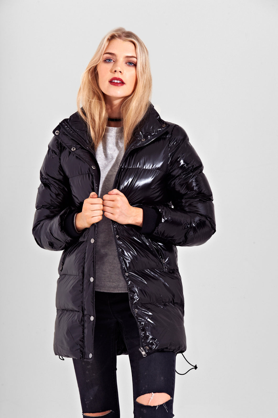 High Shine Padded Bernie Bubble Jacket