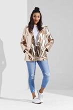 Load image into Gallery viewer, Gold Festival Rain Coat Mac
