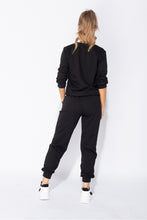 Load image into Gallery viewer, D&#39;or Sweatshirt and Joggers Lounge Set in Black
