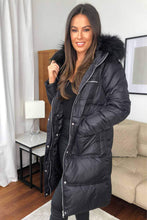 Load image into Gallery viewer, Jonsson Hooded Black Parka Jacket
