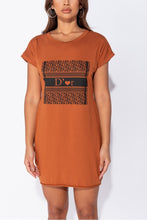 Load image into Gallery viewer, D&#39;or Graphic T-shirt Dress
