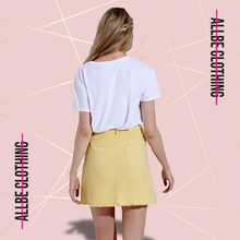 Load image into Gallery viewer, Denim Skirt In Yellow

